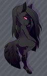  anthro canine female ghostli looking_back mammal nude simple_background smile solo 
