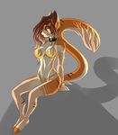 anthro bra clothing collar feline female ghostli mammal simple_background solo underwear 