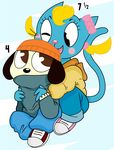  child cute duo hi_res hug katy katy_kat parappa parappa_the_rapper video_games young 