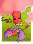  absurd_res call-me-fantasy eyes_closed female flora_fauna flower freckles hi_res not_furry plant plants_vs_zombies rose solo 