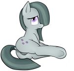  2016 alpha_channel anus cutie_mark earth_pony equine female feral friendship_is_magic fur grey_fur grey_hair hair hi_res horse looking_at_viewer mammal marble_pie_(mlp) my_little_pony neighday pony purple_eyes pussy simple_background solo transparent_background 