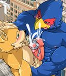  avian bird canine cum falco_lombardi fox fox_mccloud frottage hi_res macro male male/male mammal mayar nintendo penis sex star_fox video_games wolf wolf_o&#039;donnell 