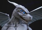  2015 3d_(artwork) 4_eyes anthro arkon blue_eyes cgi claws close-up digital_media_(artwork) dragon grey_scales horn lizard male model_sheet nude open_mouth pose reptile salireths scales scalie sharp_teeth solo teeth toe_claws toes tongue wings 
