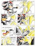  2_tails anthro canine comic duo english_text erection fakerface fox male male/male mammal miles_prower multi_tail multiple_tails nude penis shadow_the_hedgehog sonic_(series) speech_bubble text 