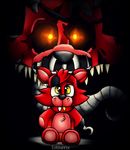  2015 animatronic canine digital_media_(artwork) duo estebanrex five_nights_at_freddy&#039;s five_nights_at_freddy&#039;s_4 fox foxy_(fnaf) glowing glowing_eyes machine male mammal nightmare_foxy_(fnaf) plushie robot solo_focus video_games 