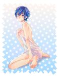  blue_eyes blue_hair humio_(oriba) persona persona_4 shirogane_naoto short_hair solo 