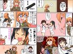  animal_ears blush bunny_ears charlotte_e_yeager comic female_pervert food francesca_lucchini hair_ribbon makizushi matsuya miyafuji_yoshika multiple_girls panties pervert ribbon setsubun sexually_suggestive strike_witches striped striped_panties sushi translated twintails underwear uniform world_witches_series 