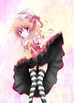  bad_id bad_pixiv_id blonde_hair flandre_scarlet highres mimike purple_eyes solo thighhighs touhou 