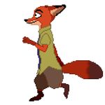  alpha_channel animated animation canine digital_media_(artwork) disney fox male mammal nick_wilde pixel_(artwork) pixel_animation simple_background solo transparent_background zootopia 
