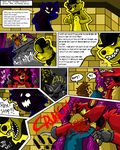  2015 animatronic avian bakukurara bear bird blood bonnie_(fnaf) canine chica_(fnaf) chicken child comic five_nights_at_freddy&#039;s fox foxy_(fnaf) freddy_(fnaf) golden_freddy_(fnaf) human lagomorph machine mammal rabbit robot video_games young 