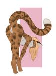  anthro anus areola bent_over breasts butt feline female half-closed_eyes hi_res lavenderpandy leopard looking_at_viewer mammal nipples nude pussy simple_background smile solo theblackrook 