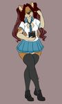  canine clothing demona69 dog female grey_background mammal razuberi school_uniform shiba_inu simple_background solo uniform 