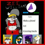  abs adventure avian bird cat clothing collar feline female group jacket leslie_dipietro liz_osbourne looking_at_viewer mammal midriff navel open_mouth patreon pred_quest raccoon samanthaweltzin shorts skunk swan text voluptuous zee_williams zoey_tristan 