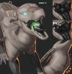  &lt;3 claws dragon evalion hi_res machine mechanical_dragon saliva smile swallowing teeth tongue vore 