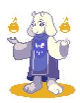  animated boss_monster caprine clothing digital_media_(artwork) dress female fire goat low_res mammal monster pixel_(artwork) simple_background temmie_chang toriel undertale video_games white_background 