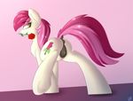 animal_genitalia animal_pussy anus butt capseys cutie_mark earth_pony equine equine_pussy female feral flower friendship_is_magic hair hi_res horse mammal multicolored_hair my_little_pony plant pony presenting pussy rose rose_(mlp) simple_background solo 