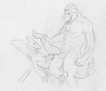  abs anal anal_penetration animal_genitalia animal_penis anthro anus big_dom_small_sub charmeleon custom_penis duo erection genital_slit greyscale humanoid knot leg_grab lizard looking_pleasured lying machoke male male/male monochrome muscular naughty_face neverwolf nintendo nude on_back open_mouth pecs pencil_(artwork) penetration penis plantigrade pok&eacute;mon reclining reptile scalie side_view simple_background size_difference slit spread_legs spreading tapering_penis traditional_media_(artwork) video_games 