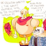  bone brothers cape clothing duo gloves hi_res inside_joke male meme monster not_furry otakupowernerd papyrus_(undertale) sans_(undertale) sibling skeleton text undertale video_games 