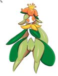  anthro anthrofied female flora_fauna flower hi_res immortalstar lilligant mouthless nintendo noseless orange_eyes plant plump_labia pok&eacute;mon pussy solo video_games wide_hips 
