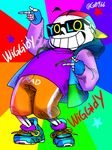  90&#039;s bone clothing eyewear fingerless_gloves g0966 glasses gloves hat male not_furry sans_(undertale) skeleton solo underfresh undertale video_games 