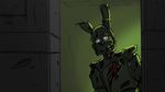  2015 animatronic digital_media_(artwork) five_nights_at_freddy&#039;s five_nights_at_freddy&#039;s_3 glowing glowing_eyes kritterart lagomorph machine mammal rabbit robot solo springtrap_(fnaf) video_games 