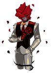  alpha_channel amadour breeding_season classy flora_fauna flower hair male necktie plant red_hair rose rose_petals s-purple smile solo 