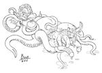  2016 antennae birth black_and_white boo3 breasts ceilia cephalopod cum dicknipples digital_drawing_(artwork) digital_media_(artwork) duo herm human hybrid intersex mammal marine monochrome multi_breast multi_penis nipple_mouth nude octopus penis pregnant pussy signature suction_cup tentacle_maw tentacle_monster tentacles 