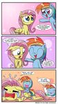  2016 abstract_background comic cutie_mark daniel-sg duo english_text equine female fight fluttershy_(mlp) friendship_is_magic hi_res mammal my_little_pony open_mouth pegasus plushie rainbow_dash_(mlp) smile tears text wings 