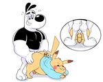  anal anal_penetration anthro balls big_dom_small_sub bottomless canine close-up clothed clothing dog dudley_puppy duo ero_(character) eroborus humanoid_penis male male/male mammal nickelodeon nintendo penetration penis pikachu pok&eacute;mon size_difference t.u.f.f._puppy video_games 