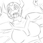  ahegao alien ben_10 ben_10:_omniverse cartoon_network clothing female helmet looma_red_wind multi_eye multi_limb muscular muscular_female sketch solo tetramand 