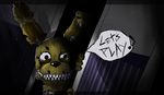  animatronic bylika190 digital_media_(artwork) five_nights_at_freddy&#039;s five_nights_at_freddy&#039;s_4 lagomorph machine male mammal plushie plushtrap_(fnaf) rabbit robot solo video_games 