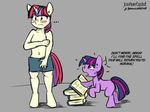 ... 2016 anthro anthrofied blush book covering covering_breasts dialogue duo embarrassed english_text equine female feral friendship_is_magic hair hi_res horn jcosneverexisted mammal moondancer_(mlp) multicolored_hair my_little_pony navel nude signature simple_background sweat text twilight_sparkle_(mlp) two_tone_hair unicorn young 