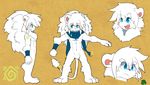  athletic barefoot broccoli expressions featureless_crotch feline food front_view leo_(whiteleo) lion looking_away male mammal mane model_sheet mostly_nude open_mouth pecs scarf side_view smile solo standing sweat sweatdrop vegetable whiteleo young 