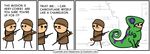  clothed clothing comic cyanide_and_happiness dialogue digital_media_(artwork) disguise duo english_text human humor joke male mammal open_mouth rob_denbleyker stick_figure text worried 