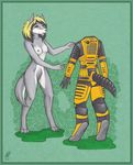 absurd_res armor breasts bush canine female half-life hev_suit hi_res mammal nude pubes rubella_the_worgen ruby_savarin solo suit video_games warcraft were werewolf worgen 