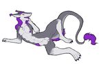  16:10 2016 animal_genitalia anthro areola breasts claws fur grey_fur hair herm intersex long_hair navel nipples nude open_mouth penis purple_claws purple_fur purple_hair purple_nipples purple_penis purple_pussy purple_tongue pussy raised_leg sergal shapeshifterprincess sharp_teeth sheath simple_background solo spread_legs spreading storm_(stormblazer) teeth toe_claws tongue tuft white_background white_fur 