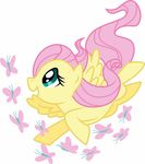  arthropod butterfly cute equine female feral fluttershy_(mlp) friendship_is_magic hair hi_res horse insect long_hair mammal my_little_pony pegasus pink_hair pony solo wings 