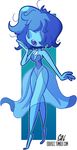  alien blue_diamond&#039;s_pearl blue_hair blue_skin edderzz female gem_(species) hair hair_over_eyes hi_res solo steven_universe 
