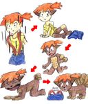  breasts female kanada misty multi_breast nintendo pok&eacute;mon pussy solo traditional_media_(artwork) transformation video_games vulpix 