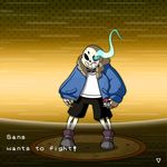  abstract_background animated blue_eyes bone clothed clothing english_text glowing glowing_eyes goobermation low_res nintendo pok&eacute;ball pok&eacute;mon sans_(undertale) skeleton solo text undertale video_games 