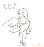  angeltale asriel_dreemurr boss_monster caprine clothed clothing comic english_text fangs feathers fur goat hi_res male mammal monster pants serpentinesaltern shirt solo text undertale video_games wings 