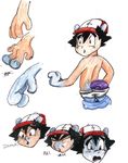  ash_ketchum hat kanada legendary_pok&eacute;mon male mewtwo nintendo pok&eacute;mon solo transformation video_games 