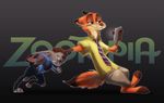  annoyed anthro canine cute disney duo female fox fur grey_fur group hi_res humor judy_hopps lagomorph long_ears male mammal nick_wilde orange_fur rabbit s0s2 size_difference zootopia 