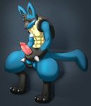  abs animal_genitalia animal_penis anthro ball_fondling balls blush canine canine_penis digitigrade erection fondling front_view holding_penis looking_pleasured lucario male mammal masturbation nintendo nude penile_masturbation penis pok&eacute;mon sitting solo tongue tongue_out video_games x03 
