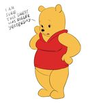  anthro bear clothing crossgender disney english_text female fur mammal pooh_bear simple_background solo text winnie_the_pooh_(franchise) 