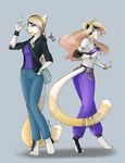  2016 anthro bell belly_dancer braclets braided_hair calico_cat cat character_study clothing colored_sketch connie_(character) ear_piercing feline female hair hoodie jeans jewelry keisha_makainn long_chair mammal pants piercing purple_eyes shirt tank_top 