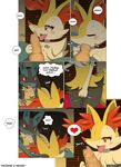  &lt;3 braixen comic erection fellatio female lucario male male/female masturbation nintendo oral penis pok&eacute;mon pussy pussy_juice sex vaginal_masturbation video_games winick-lim 