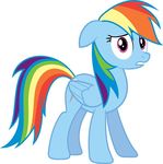  animal_humanoid cutie_mark equine female feral friendship_is_magic hair horse humanoid looking_at_viewer mammal multicolored_hair my_little_pony pegasus pony rainbow_dash_(mlp) rainbow_hair solo wings 