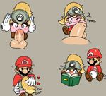  balls beady_eyes blonde_hair blush book brown_hair captaineaglesmut clothing disembodied_hand duo english_text facial_hair fellatio female gloves goomba goombella hair hat helmet human kirbsuperstardude male male/female mammal mario mario_bros masturbation mustache nintendo not_furry oral paper_mario penis sex text uncut video_games 