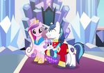  2016 absurd_res clothing cutie_mark daughter dress equine father father_and_daughter female flurry_heart_(mlp) friendship_is_magic hi_res horn husband_and_wife male mammal mother mother_and_daughter my_little_pony parent princess_cadance_(mlp) shining_armor_(mlp) spoiler unicorn uniform vector-brony winged_unicorn wings young 